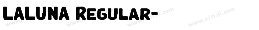LALUNA Regular字体转换